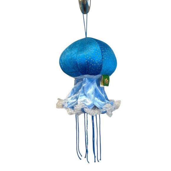 Wild Republic Blue Jellyfish Plush Hangable Realistic Rare K&M Stuffed Animal - Picture 1 of 7